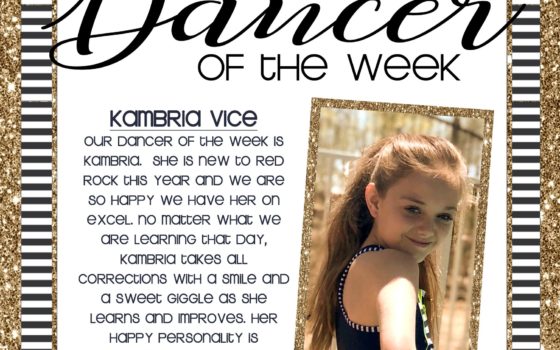 Dancer of the Week – Kambria Vice
